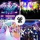 Discolicht Partylicht, Moving Head,LED RGB Licht DJ Projektor Musikgesteuert DJ Disco Lichter, DMX Effektstrahler,Für KTV Familientreffen Hochzeit Geburtstag Halloween (T08)