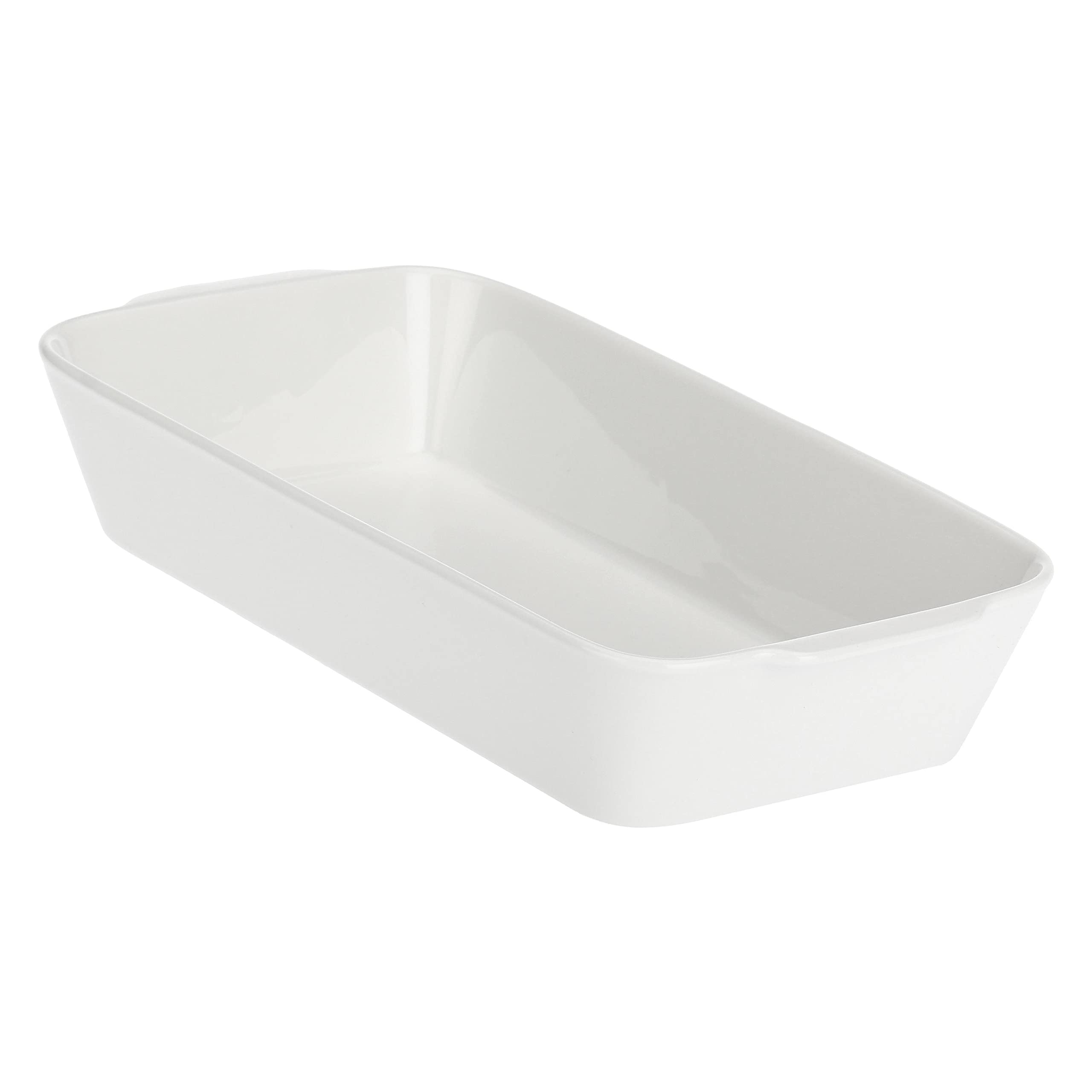 la Porcellana "Anghiari Rectangular Baking Dish Gift Box, White, 26 x 15 cm