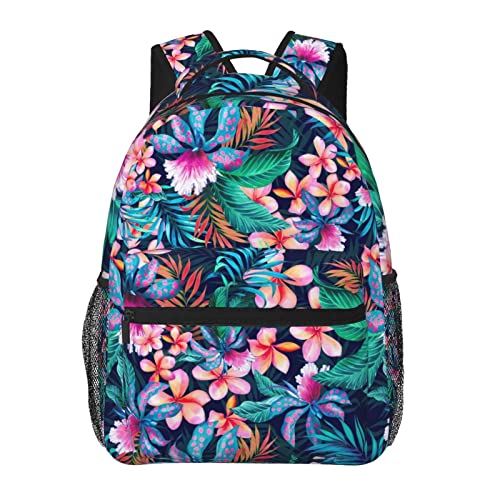 FJAUOQ Sac à dos hawaïen, sac à dos de mode pour voyage, randonnée, camping, sac à dos pour ordinateur portable, sac de livre pour hommes et femmes, One Size, Sac à dos daypack