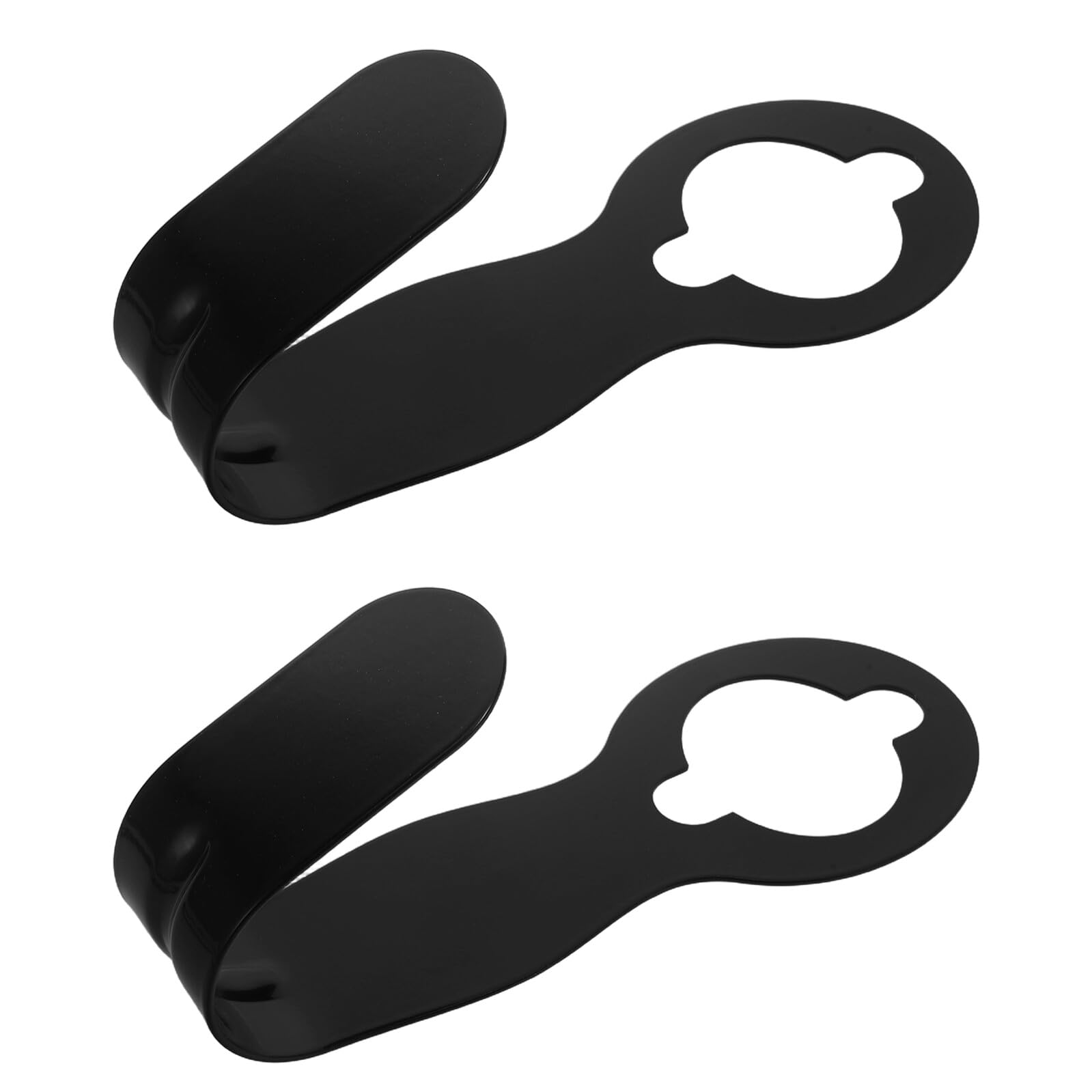 Support Mural pour Tuyau D’arrosage en Fer Noir, Lot de 2, Robuste