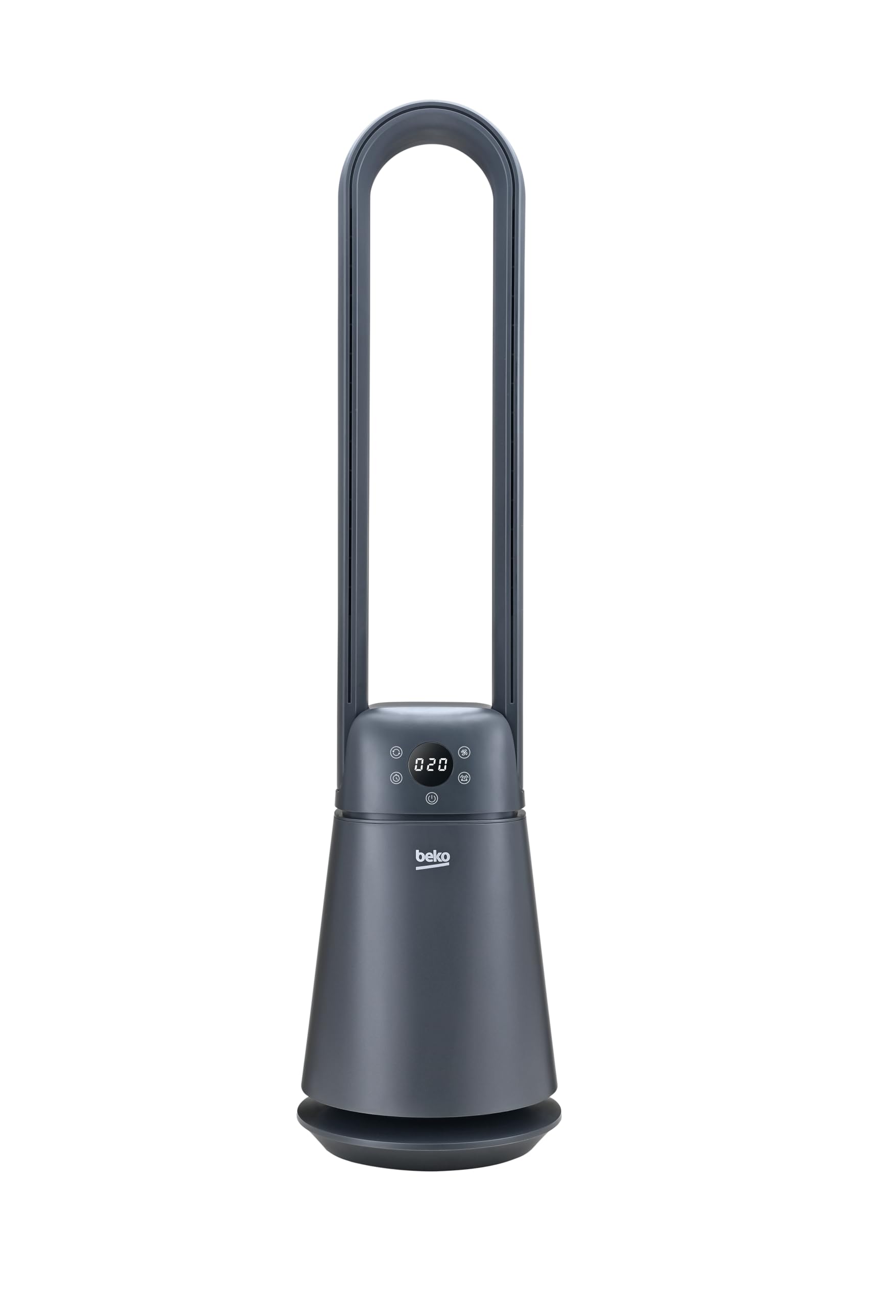 Beko EBA5000B Ventilatore Senza Pale, 37W, 20 Velocità, Display LED, Timer 8h, Telecomando, Nero