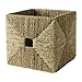 IKEA KNIPSA Box ręcznie pleciony kosz z trawy morskiej (32 x 33 x 32 cm); pasuje do regału EXPEDIT