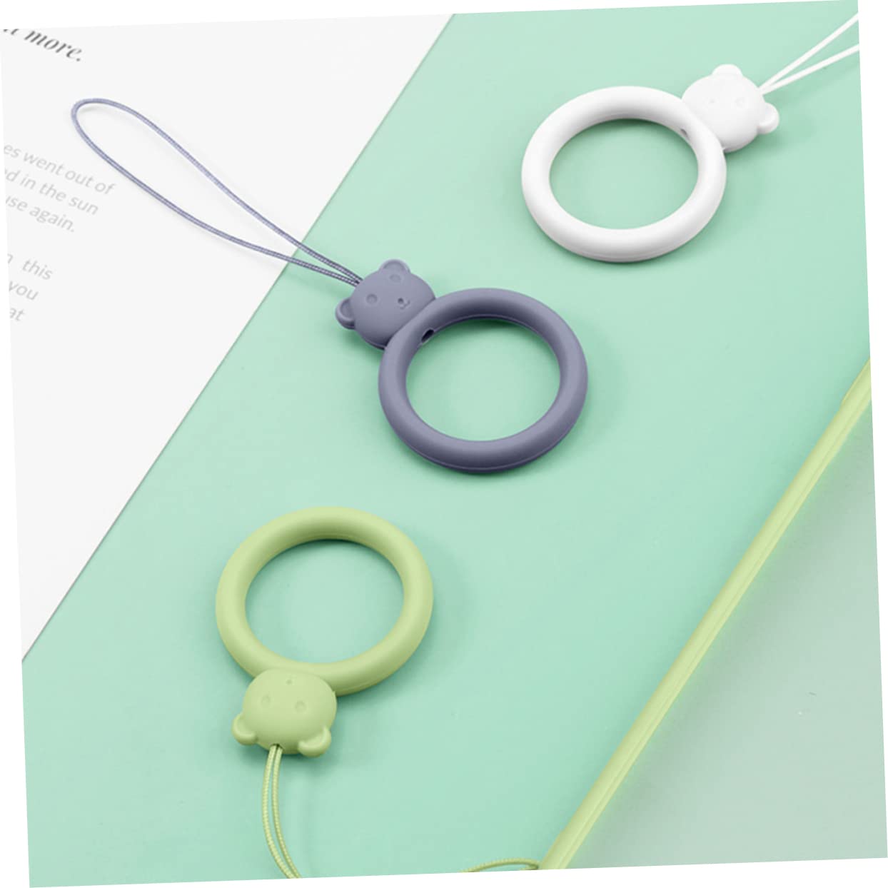 jojofuny Cinghie Per Cellulari Cordino Con Perline Per Cellulare Anelli Dito Tracolla Per Cellulari Tracolla Per Telefono Cinturino Ad Anello in Silicone Cordino Ad Anello