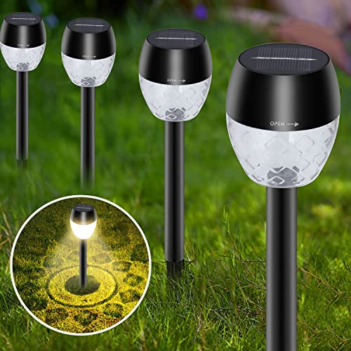 Solar Lights Outside Landscape Lighting, Solar Stake Lights Outdoor Waterproof Yard Lights For Garden Decor, Dusk To Dawn Up To 12 Hrs Solar Garden Lights Outdoor Decor For Patio Lights(8 Pack) #TOP4