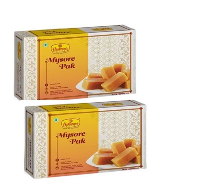 - Haldiram's Nagpur Mysore Pak 250gm (Pack of 2, Milk)