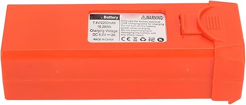 Miniatura 3 de Keenso 7.4V 2200mah Drone Battery Spare Part Replacement Lithium for LYERC L900 PRO SE Quadcopter with Overcharge (Orange)