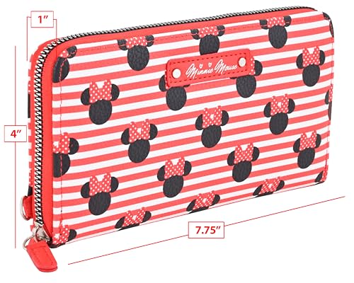 Disney Minnie Mouse Wallet Women - PU Leather Wristlet Wallets for Women - Mickey Mouse Minnie Mouse Wristlet Wallet4