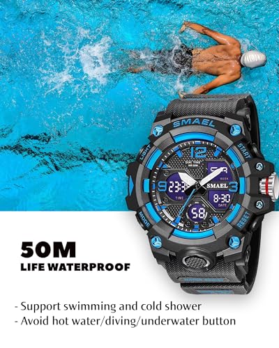 Image of Gosasa Men's Watches Multi Function Military S-Shock Sports Watch LED Digital Waterproof Alarm Watches