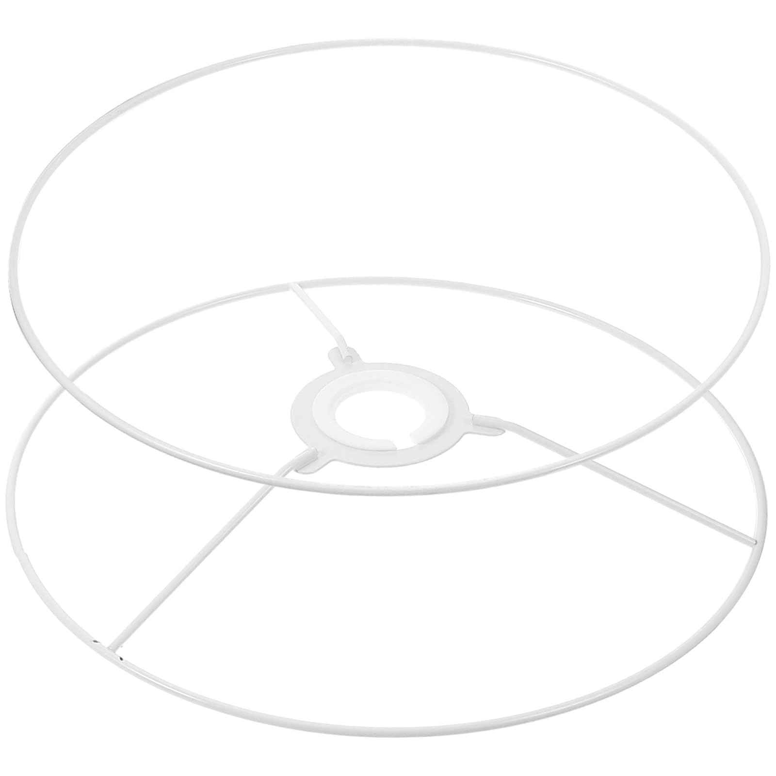 NESTINGHO Drum Lampshade Frame Wire Ring 25Cm Diameter Solid Metal for DIY Pendant Light Shade Fitter Lightweight Construction Suitable for Home Lighting