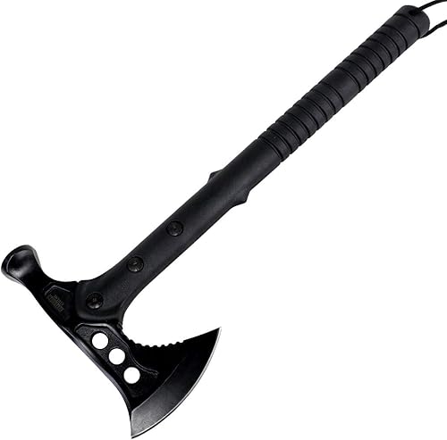 DEFENDER XTREME Hacha táctica negra de 15 pulgadas, cabeza de martillo de lanzamiento de acero inoxidable nuevo