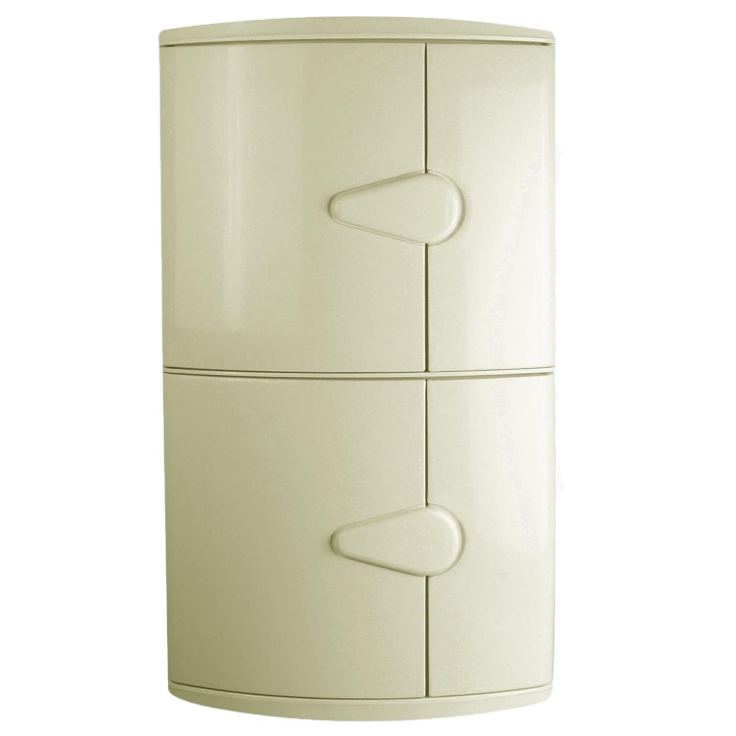 BRANCO Plastic Double Door Corner Cabinet for Bathroom Wall | Wall Mounted Storage Rack | Bathroom Corner Cabinet | Multipurpose for Home Kitchen & Office Use | (57X35X28cm) Ivory (B0CZ43T4YT) Amazon Price History, Amazon Price Tracker