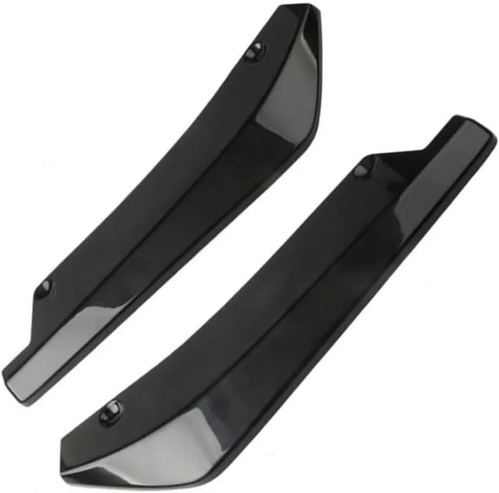 Car Front Rear Bumper Strip Lip Spoiler Diffuser Accessories For R56 R57 R58 R50 R53 F55 F56 Front Bumper Lip Body Kit MTVTFECEWG(Black)