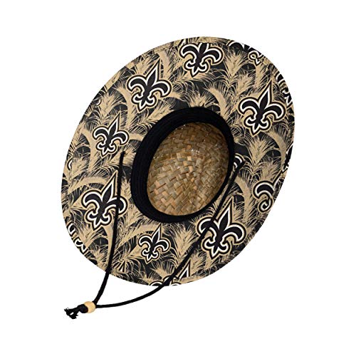 Image of NFL Team Logo Americana Floral Lifeguard Beach Straw Sun Hat