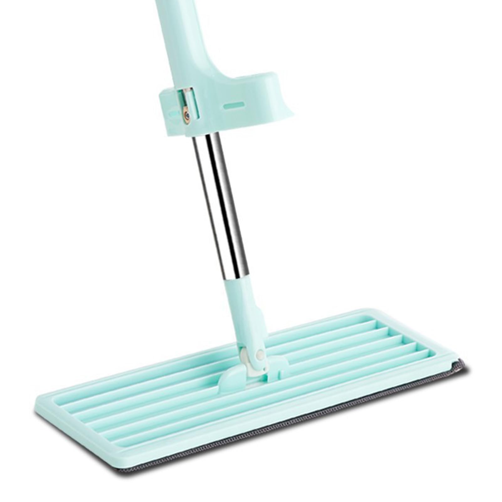 SIXRUN Fregona Plana Diseño Ergonómico Giratorio de 360 ​​​​° para una Fácil Limpieza del Piso en el Dormitorio de Casa 127 Cm, Liviana y Duradera