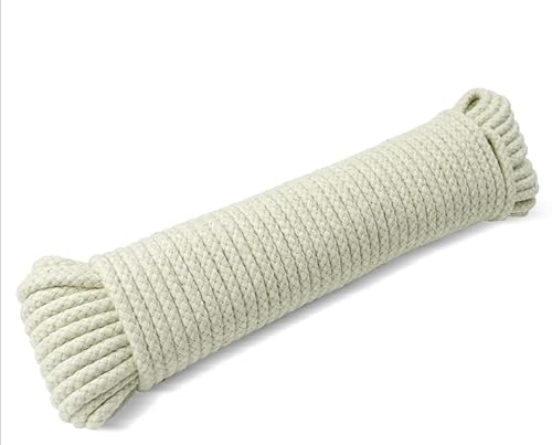 Washing Line Rope Outdoor for Outdoor Washing Line, Laundry Line,Soft Durable Clothes Line with Synthetic Core, Ideal for Garden, Arts, Crafts, Camping,4mm Thick (10M)