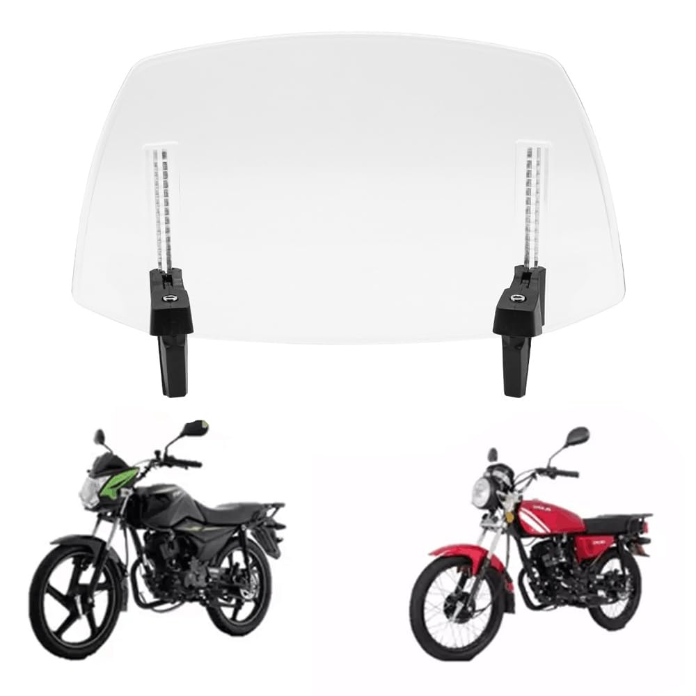 Extension de Pare-Brise Réglable Universelle pour Moto - Déflecteur de Vent pour la Majorité des Motos avec Pare-Brise