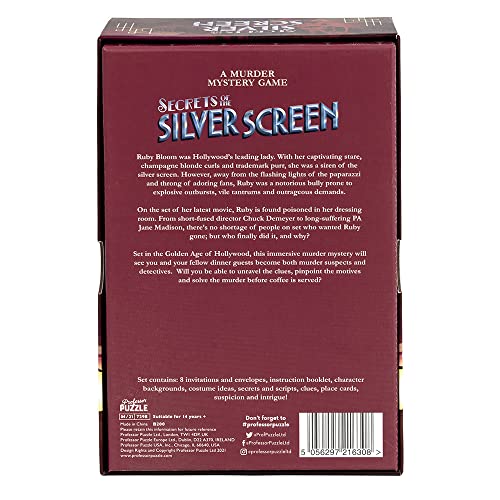 Profesor PUZZLE Silver Screen Murder Mystery miniatura 7