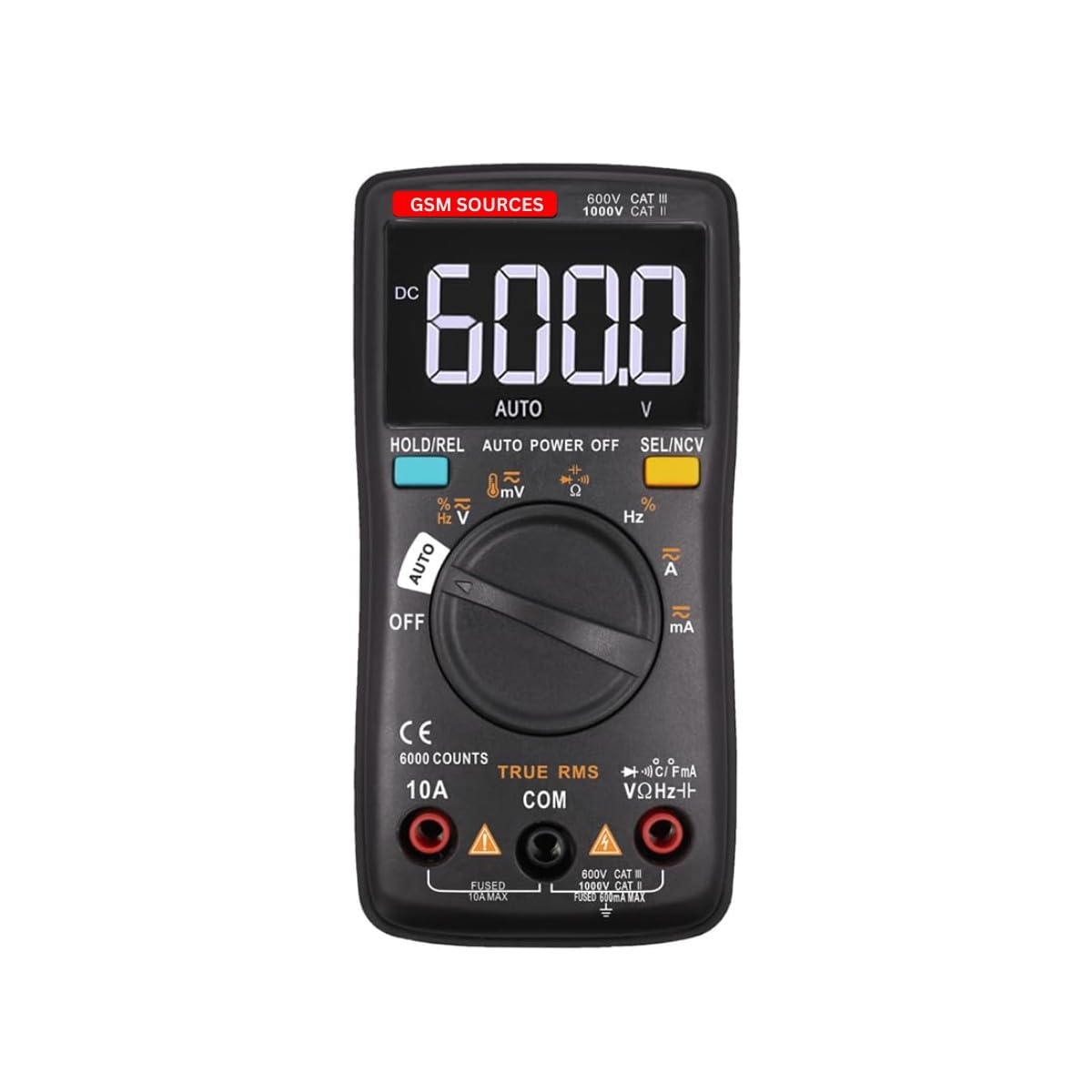 a best zt102a 6000 counts true rms auto range digital multimeter | 6000-count display, true rms, auto range, ncv detection, ac/dc testing, resistance, capacitance, temperature