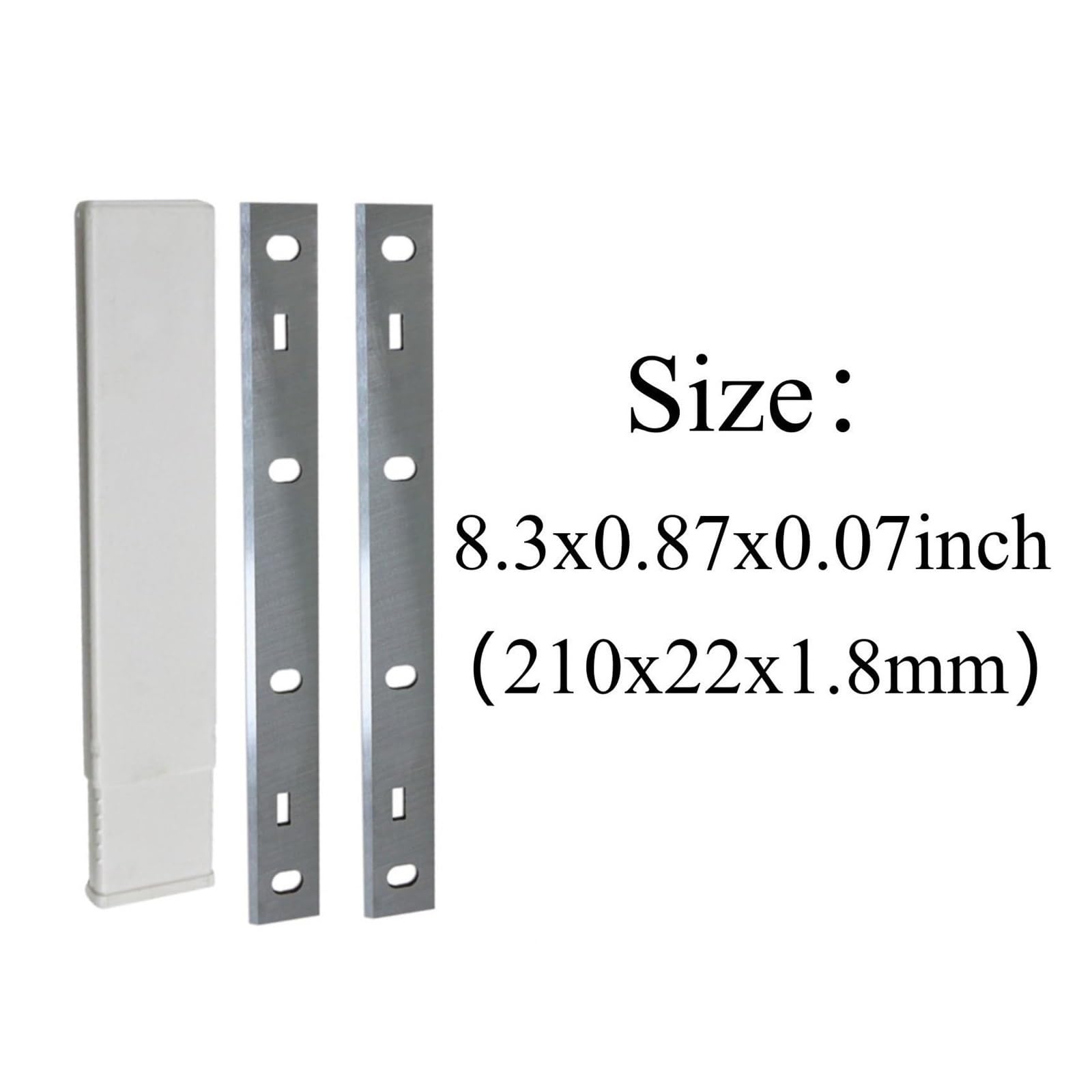 Cuchillas cepilladoras 5 piezas Cuchillas cepilladoras HSS, 210 x 22 x 1,8 mm de espesor, herramientas for trabajar la madera, de un solo filo y se pueden reafilar, 8,3 x 0,87 x 0,07 pulgadas