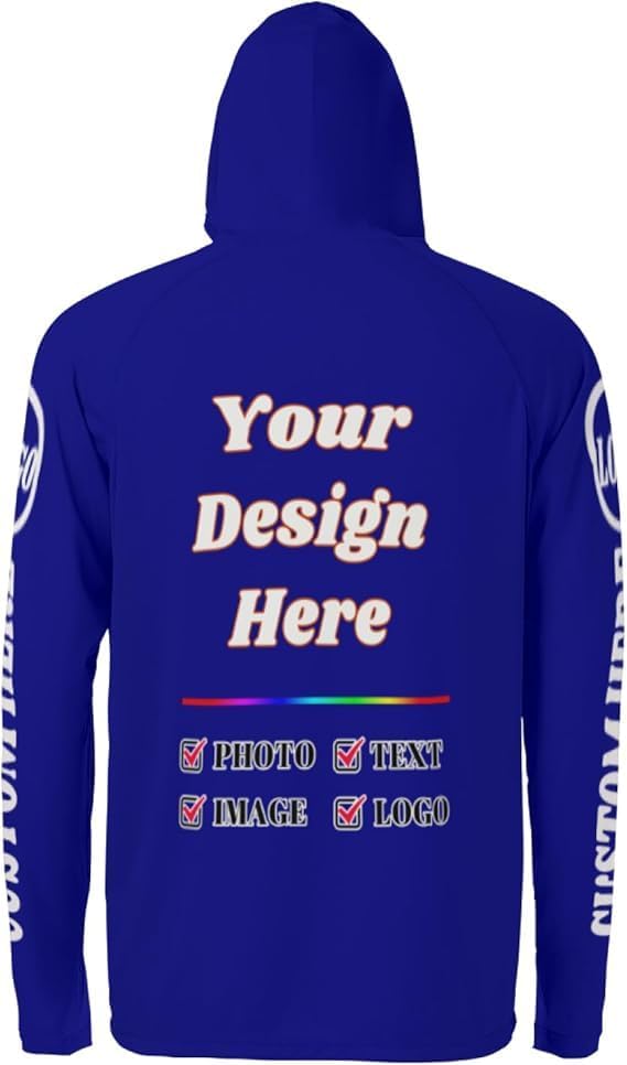 Custom Personalized Sun Protection Hoodie UV Shirt for Men Women, Customized UPF 50+ Long Sleeve Tshirts Gifts - Image 4