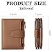 Airkit Small Wallet Women RFID Blocking Soft Leather Bifold Compact Card Holder Wallet for Women with Zipper Coin Pocket 4 ID Window