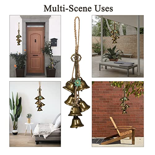 2-Pieces-Witch-Bells-for-Door-Knob-for-Protection-Witch-Wind-Chimes-Door-Hanger-Hanging-Witch-Bells-Magic-Witchcraft-Wicca-Supplies-for-Home-ProtectionAlloy-Vintage-Bell 2 Pieces Witch Bells for Door Knob for Protection Witch Wind Chimes Door Hanger Hanging Witch Bells Magic Witchcraft Wicca Supplies for Home ProtectionAlloy Vintage Bell