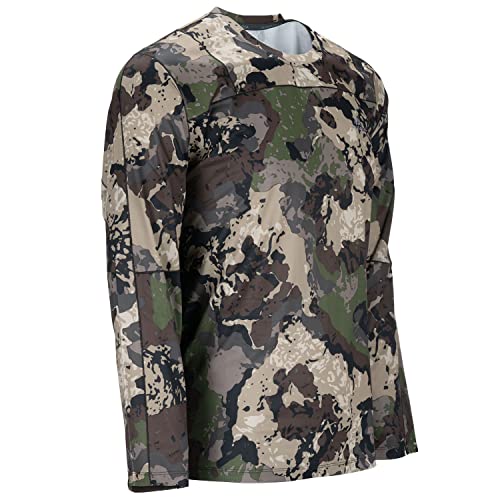 Pnuma Outdoors Renegade Long Sleeve Shirt, Caza Camo, Breathable, Odor Control, Moisture-Wicking (RG-LS-CZ)4
