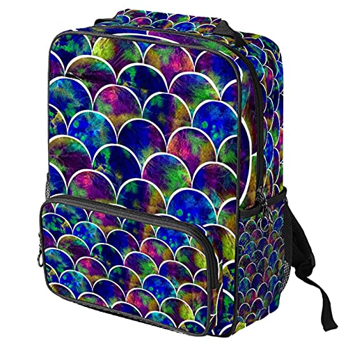 Sac à dos ordinateur portable avec motif sirène rétro pour femme et homme