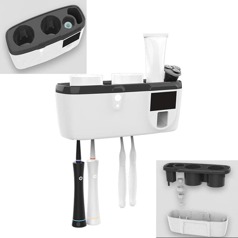 Porte-brosse à dents UV antipoussière pour éviter le perçage mural