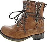 rutschhemmende Laufsohle MUSTANG Mädchen Schnürboots in Braun, Größe 28