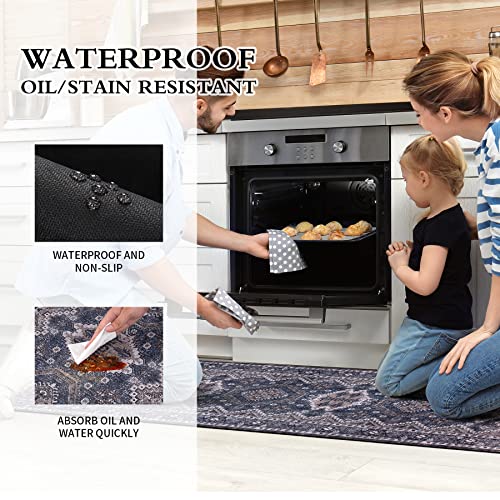 Matbar Runner Hallway Rug Non Slip Washable Laundry Room Rug Runner Easy To Clean Kitchen Floor Mats Washable For Entryway Bathroom 23.5"X 69" #TOP3