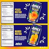 Jumex Mango Nectar Juice & Peach Nectar - Made with Fresh Fruit Puree - Tropical Fruit Juice Concentrate for Smoothie Mix, Cocktail Mixers & Kids Beverages - 11.3oz, 12 Pack Canned Drinks