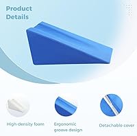 Vista 4 de Almohada de elevación del brazo Triángulo - Almohada de cuña de codo de esponja para soporte de brazo para dormir