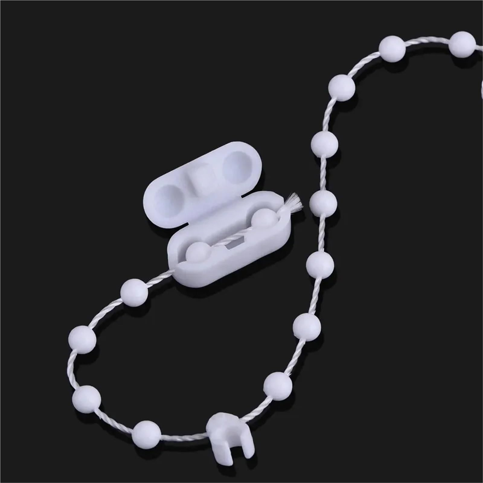 Gbrcen Blind Chains Connectors 100pcs White Roller Blinds Pull Cord Connector Curtain Chain Connector for Vertical Blinds Joiners Spare Tool Curtains Accessories