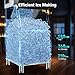 Commercial Ice Machine 550LBS/24H with 360 LBS Storage Bin, 210 Ice Cubes Ready in 8-15 min, Large Industrial Ice Maker with 12 Levels of Ice Thickness Adjustment for Bar Restaurant Cafe
