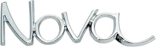 Miniatura 3 de 1 emblema de guardabarros delantero Nova OEM 3D Badge Quarter Panel de repuesto para Nova 1969-1972 (cromado)