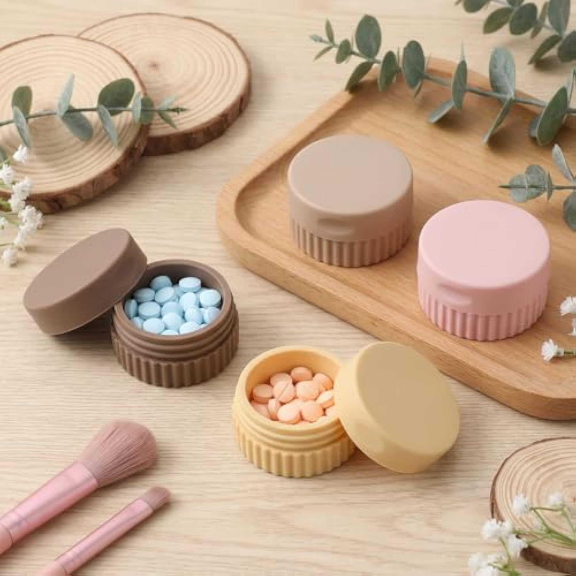 4 Pcs Small Silicone Travel Containers
