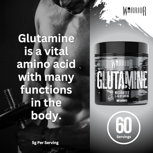 Warrior Glutamine 300g - Pure Micronised L-Glutamine Powder - Amino Acid - Muscle Growth & Recovery Supplement- Gut Health - Mix in Protein - Pre and Post Workout - 60 Servings (Unflavoured) - Image 4