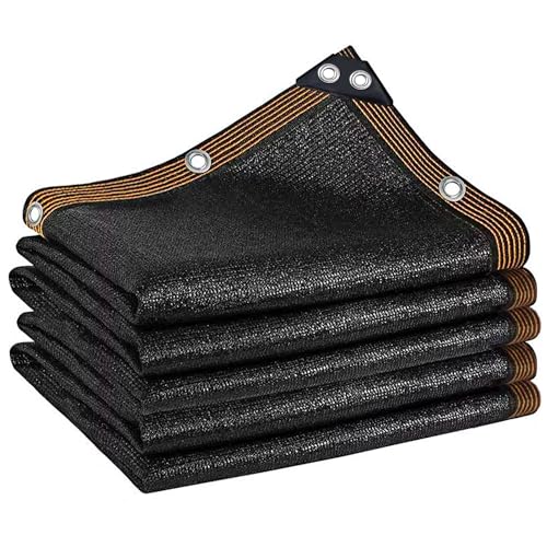 Image of winemana Black Shade Cloth 50%, 6.6x20 FT Mesh Tarp - Garden Shade for Greenhouse, Patio, Vegetables, Plants Cover and Chicken Coops, Sun Shade Net for Outdoor Protection with Reinforced Grommets