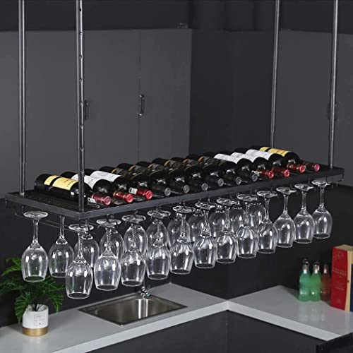 Casier à vin de plafond réglable pour optimiser les petits bars - 2