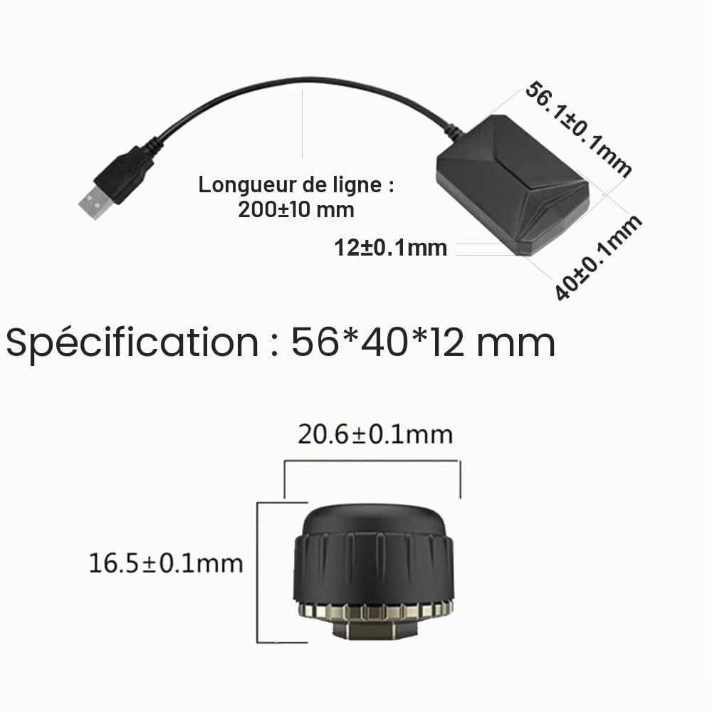 ATOTO AC-UTP1 USB TPMS Pneu Pression Surveillance Système de capteurs