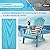 hOmeHua Folding Adirondack Chair, HIPS Foldable Adirondack Chairs Weather Resistant, Plastic Outdoor Chair for Patio, Backyard Deck, Fire Pit Lawn Porch (Lake Blue)