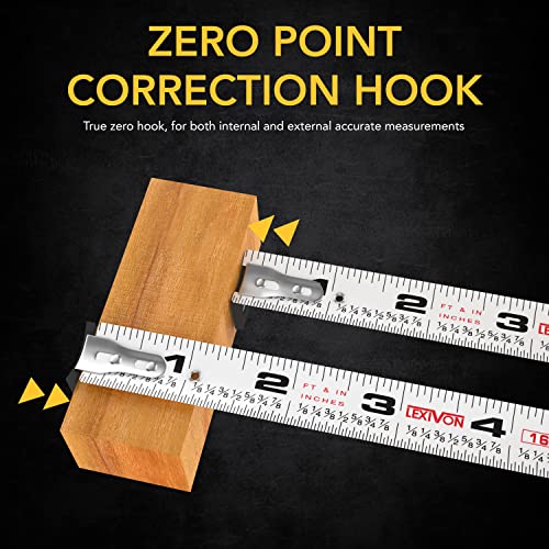 LEXIVON 2 in 1 Digital Laser Tape Measure | 130ft/40m Laser Distance Meter Display On Backlit LCD Screen with 16ft/5m AutoLock Measuring Tape | Ft/Inch/Fractions/M/mm(LX-201) - Image 7