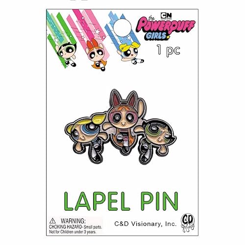 Powerpuff Girls Trio Metal Lapel Pin