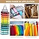 QH-Shop Vinyl Rollen Organizer Mit 12 Fächern - Aufbewahrung Wandhalterung Für Vinylbögen, Wärmetransferpapier, Geschenkpapier - Grau 67x22cm