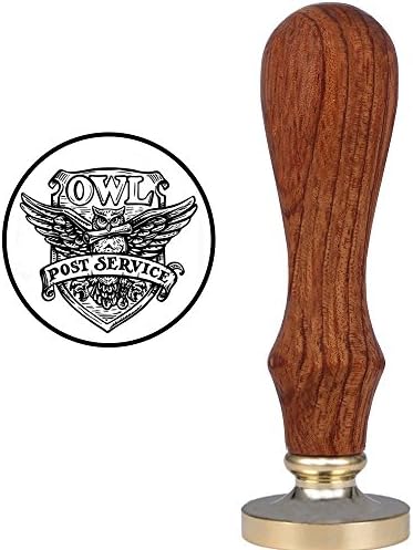 Stamp for Owl Badge Wax Seal Stamp Retro Stamp Maker Great Gift for Birthday Christmas Themed Party (Hgw)