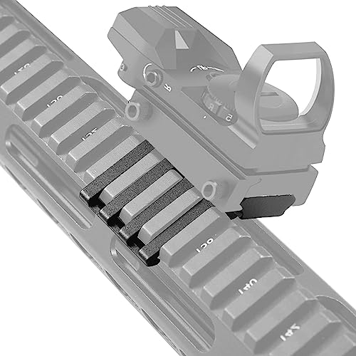ACEXIER Táctico 30 Grados 5 Ranuras Offset Rail Mount Adaptador de bajo Perfil Picatinny Weaver Side Rail para Linterna láser Red Dot Sight
