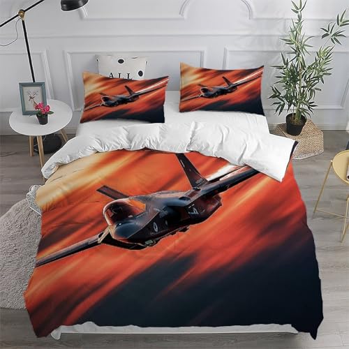 Parure de lit space theme microfibre avec fermeture éclair double - 6