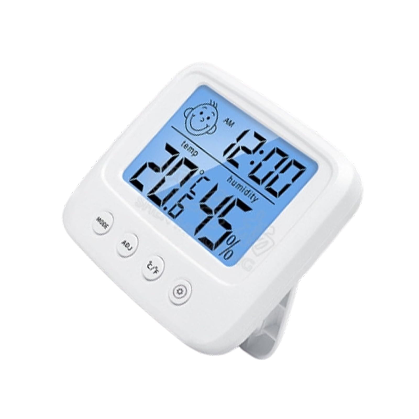 Uitndvyte MultiFunctional Wall Clock with Hygrometer Thermometers Display Large Display Humidity Indoor Temperature Humidity Monitor