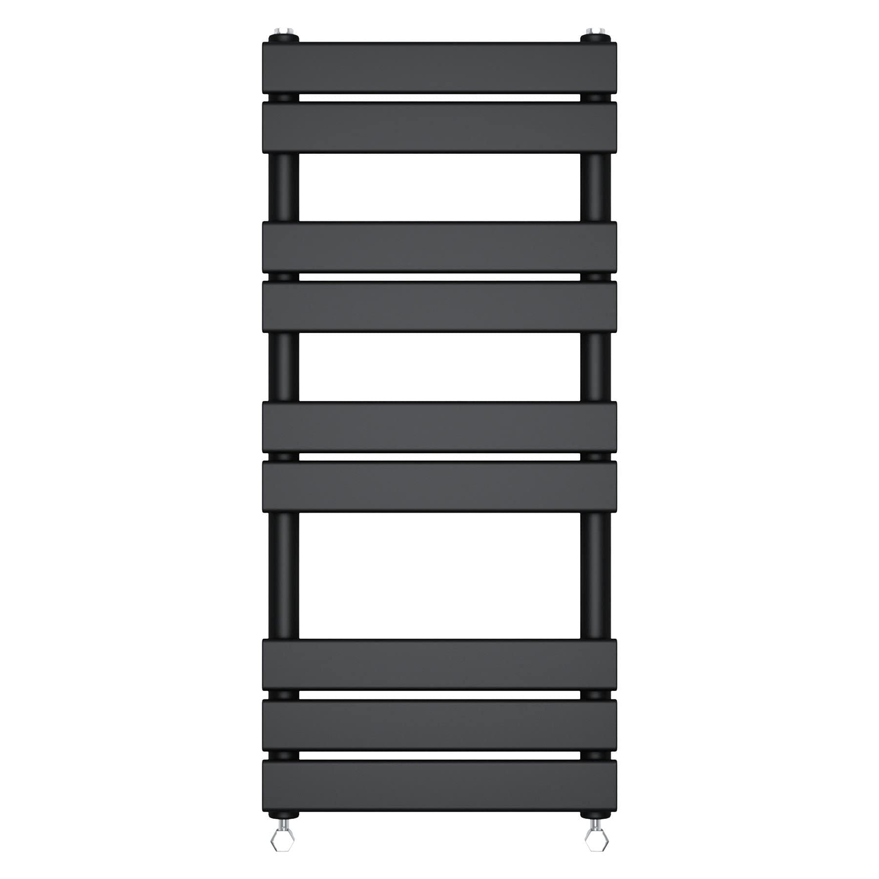 Valvole Termostatiche Per Radiatori Nere - Angolate, Per Portasciugamani E Termosifoni - Filettatura 15mm - Design Moderno - Foto 4